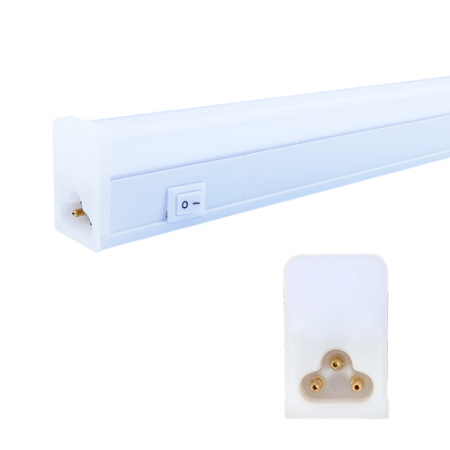 LED fnycs T5, 60 cm, 10W, 1000 lumen, kapcsols, 4000K