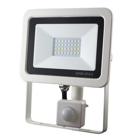 Led reflektor 20W, mozgsrzkels, IP65, 2000 Lumen, 4000K, fehr hz