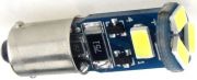  Auts LED BA9S, 5 Led, 1,5W, 100 Lumen, CANBUS, hideg fehr