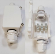  IP65 vzhatlan ktdoboz, fehr, 10A maximum 0,9 ø vezetkhez