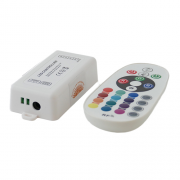  RGB led szalag vezrl, 144W, rdis, 24 gombos