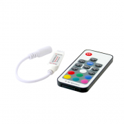  RGB led szalag vezrl, 72W, rdis, 17 gombos