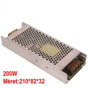  LED tpegysg, 230/12V DC, 200W, 16,7A, fmhzas