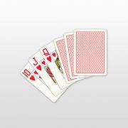  Poker krtya 100% plasztik, COPAG, piros, Jumbo Face